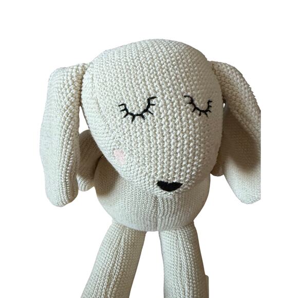 Hand knit made in India bunny plush - Picture 2 of 8